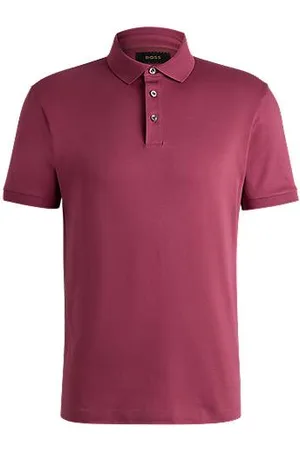 HUGO BOSS Regular-fit polo van gemerceriseerde Italiaanse katoen