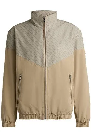 HUGO BOSS Waterafstotende jas met monogramdessin