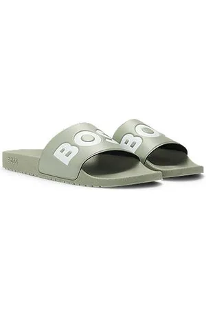 HUGO BOSS In Italië vervaardigde slippers met groot logodetail