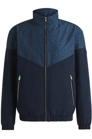 HUGO BOSS Waterafstotende jas met monogramdessin