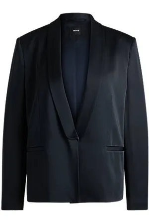 HUGO BOSS Relaxed-fit blazer met sjaalrevers