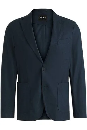 HUGO BOSS Opvouwbaar slim-fit colbert van waterafstotend materiaal