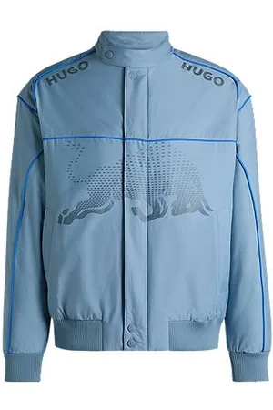 HUGO BOSS X RB waterafstotende jas met stierprint in dégradé