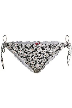 HUGO BOSS Bikinibroekje met ruches en strikbandjes aan de zijkant
