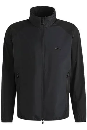 HUGO BOSS Waterafstotende jas van superelastische popeline