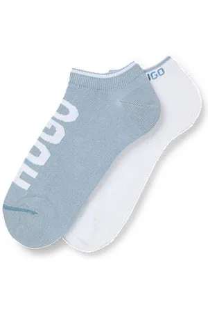 HUGO BOSS Twee paar enkelsokken van een katoenmix