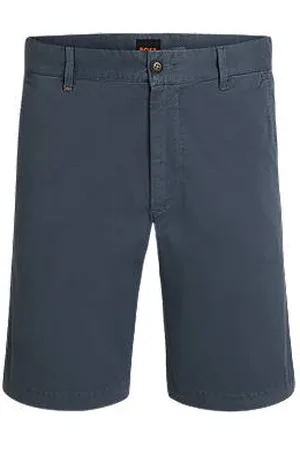 HUGO BOSS Slim-fit twill chinoshort van stretchkatoen