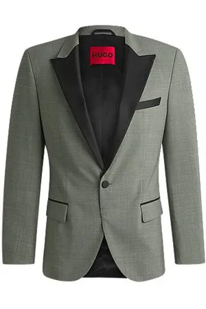 HUGO BOSS Slim-fit smokingjasje van een wolmix