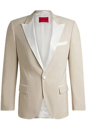 HUGO BOSS Slim-fit smokingjasje van een wolmix