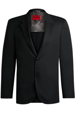 HUGO BOSS Slim-fit FORWARD-colbert in een twill van een wolmix