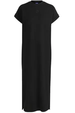 HUGO BOSS Katoenen T-shirtjurk met Happy -logo