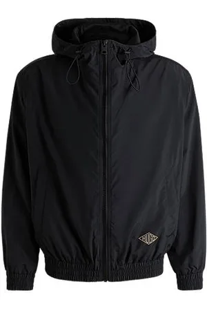 HUGO BOSS Windjack met capuchon en mesh voering