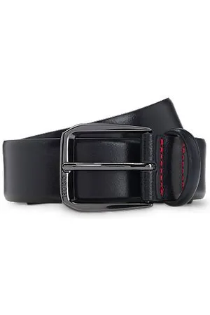 HUGO BOSS Riem van Italiaans leer met logogesp