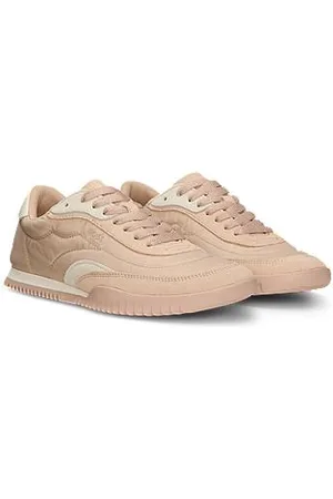 HUGO BOSS Lage sneakers van stof en suède