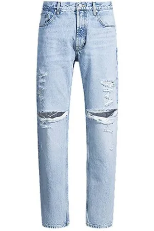 HUGO BOSS Regular-fit jeans van stonewashed blauw denim