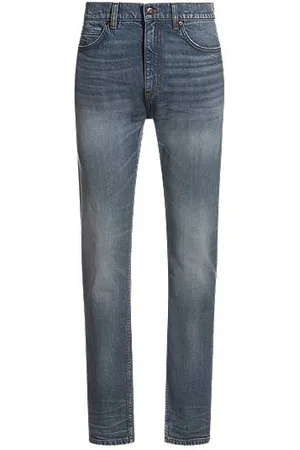 HUGO BOSS Slim-fit jeans van comfortabel grijs- stretchdenim