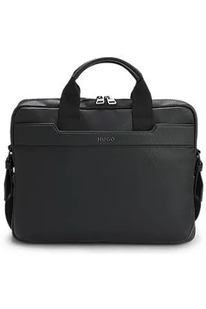 HUGO BOSS Aktetas van imitatieleer met bronzen logo