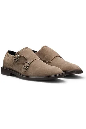 HUGO BOSS Schoenen van suède met dubbele gesp