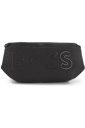 HUGO BOSS Heuptasje voor kinderen van ripstopmateriaal met siliconen logo