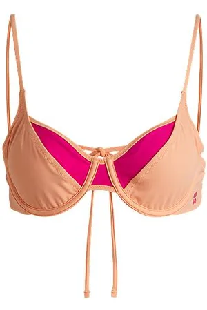 HUGO BOSS Tweekleurige bikinitop met vulling en gelaagd design