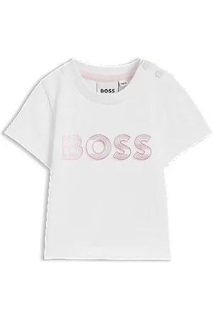 HUGO BOSS T-shirt voor baby’s van stretchkatoen met glanzend logo