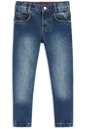 HUGO BOSS Regular-fit jeans voor kinderen van denim