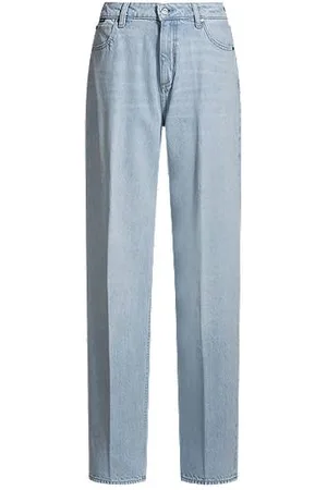 HUGO BOSS Boyfriend-fit jeans van stevig blauw denim