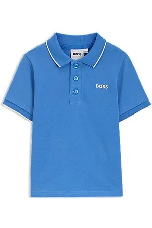 HUGO BOSS Kinderpolo van katoenpiqué met logoprint