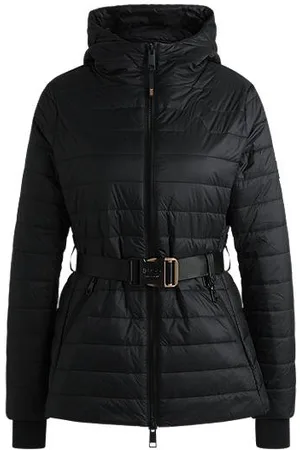 HUGO BOSS Gewatteerd jack voor ruiters met gespriem