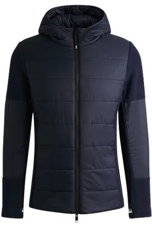 HUGO BOSS Waterafstotende ruiterjas met fleece details