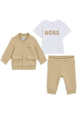 HUGO BOSS Driedelig joggingpakje voor baby’s in een cadeaubox