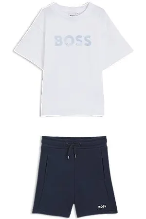 HUGO BOSS Shorts en T-shirt met logoprints voor kinderen