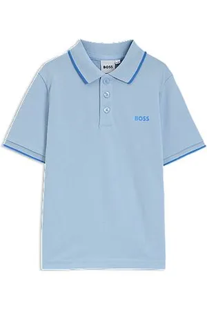 HUGO BOSS Kinderpolo van katoenpiqué met logoprint