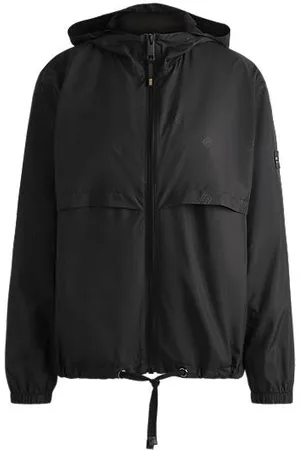 HUGO BOSS Waterdichte regenjas met Double B-monogrammotief voor de ruitersport