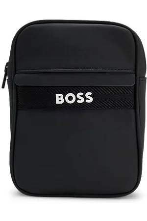 HUGO BOSS Koerierstas voor kinderen met logo en riem met kenmerkende streep