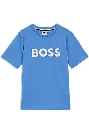 HUGO BOSS Katoenen T-shirt met logoprint voor kinderen