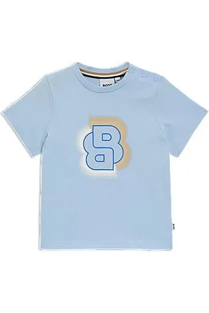 HUGO BOSS Katoenen T-shirt voor kinderen met Double B monogram