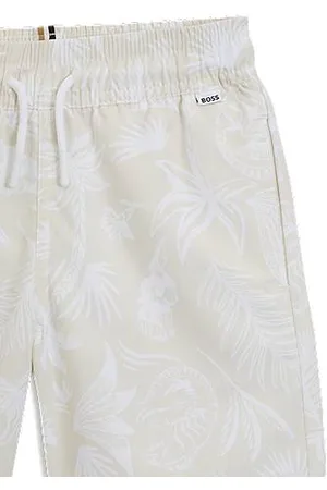 HUGO BOSS Kinderzwemshort met all-over palmboomprint