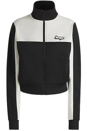 HUGO BOSS Retro sweatshirt met ritssluiting en color-blocking
