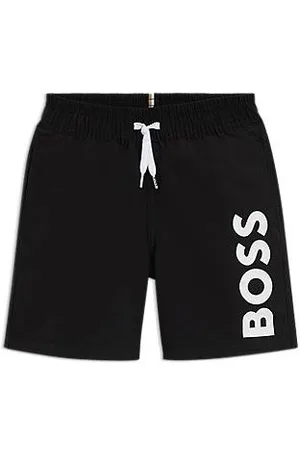 HUGO BOSS Zwemshort voor kinderen van zacht materiaal met logoprint
