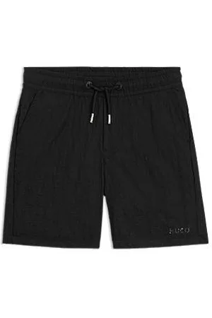 HUGO BOSS Kinderzwemshort met logoprint in surfstijl