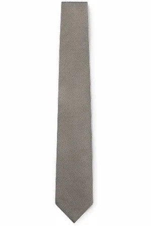 HUGO BOSS Stropdas van een zijdemix met jacquarddessin