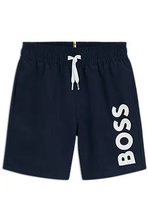 HUGO BOSS Zwemshort voor kinderen van zacht materiaal met logoprint