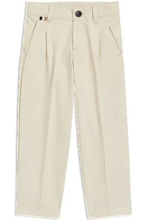 HUGO BOSS Twill kinderchino van stretchkatoen