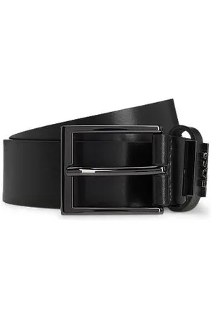 HUGO BOSS Riem van Italiaans leer met logolus