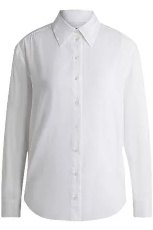 HUGO BOSS Maatblouse van katoenen voile