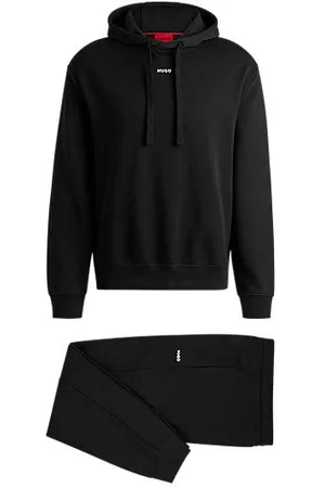 HUGO BOSS Relaxed-fit trainingspak van sweatstof met contrastlogo’s