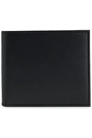 HUGO BOSS Leren portemonnee met logoletters