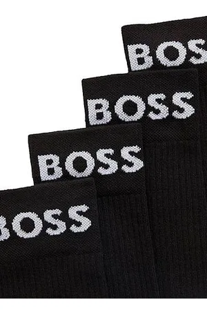 HUGO BOSS Twee paar kwartsokken van stretchmateriaal