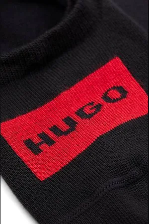 HUGO BOSS Twee paar onzichtbare sokken van een katoenmix